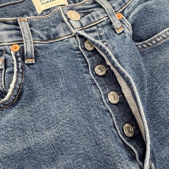 Citizens of Humanity Jeans Womens 24 Charlotte High Rise Button Fly Blue Denim - Picture 10 of 11